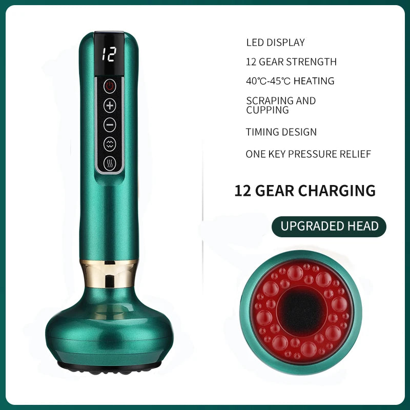 💆‍♀️✨ Intelligent Vacuum Cupping Set | Suction Massage & Guasha