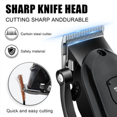 ✂️ Hiena Professional Hair Clipper | LCD Display & Electric Trimmer