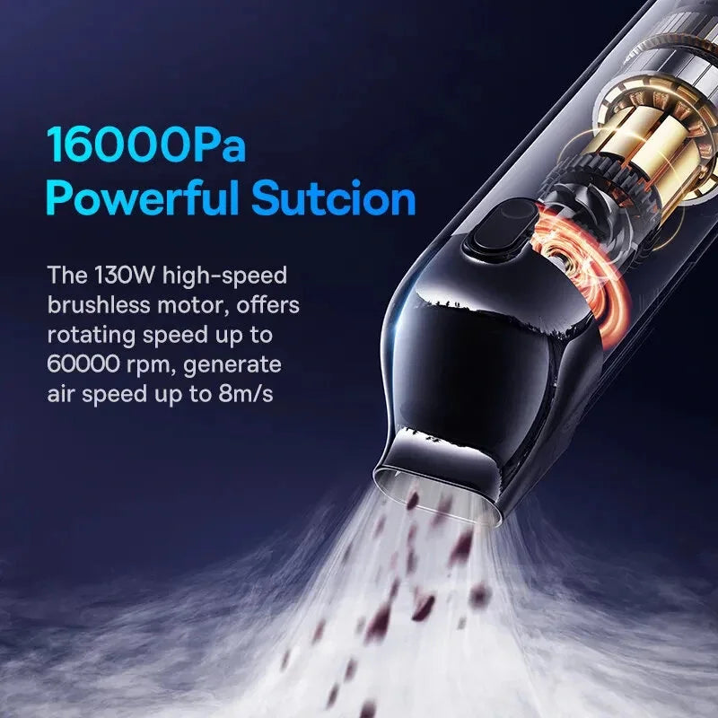 🚗⚡ Baseus A5 16000Pa Cordless Vacuum 🧹