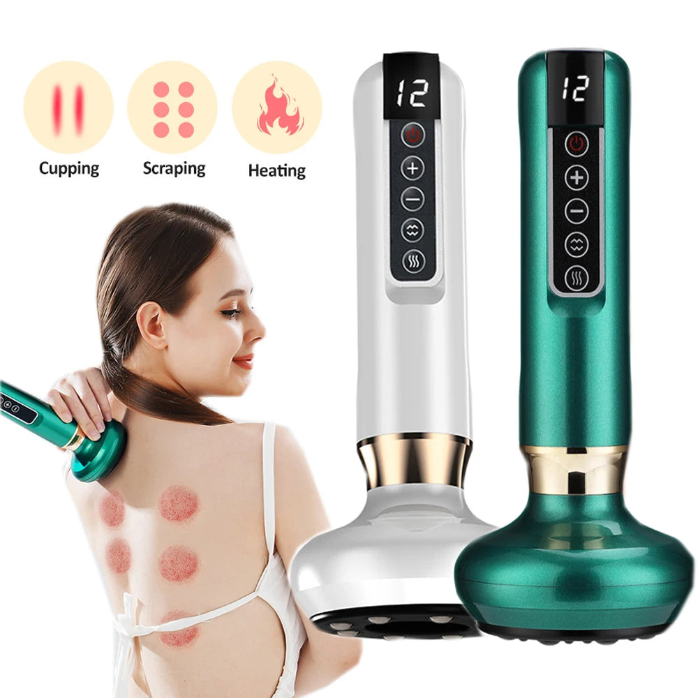 💆‍♀️✨ Intelligent Vacuum Cupping Set | Suction Massage & Guasha
