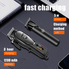 ✂️ Hiena Professional Hair Clipper | LCD Display & Electric Trimmer