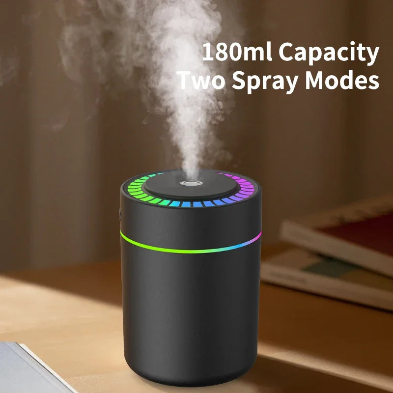 💧✨ 180ML Mini USB Air Humidifier | Aroma Diffuser 🌿