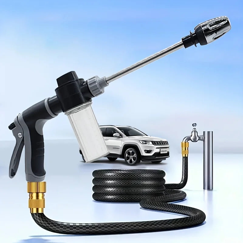 🚗💦 High-Pressure Car Wash Water Gun | Foam Spray Hose Nozzle