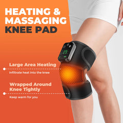 🔥💆 3-in-1 Heated Vibration Massage Pad | Knee, Shoulder & Elbow