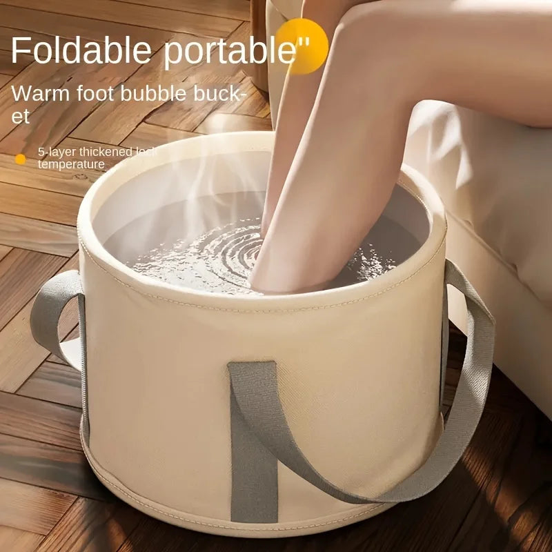 🛁✨ Foldable Foot Soak Bath Tub | Portable Foot Spa Basin 💆