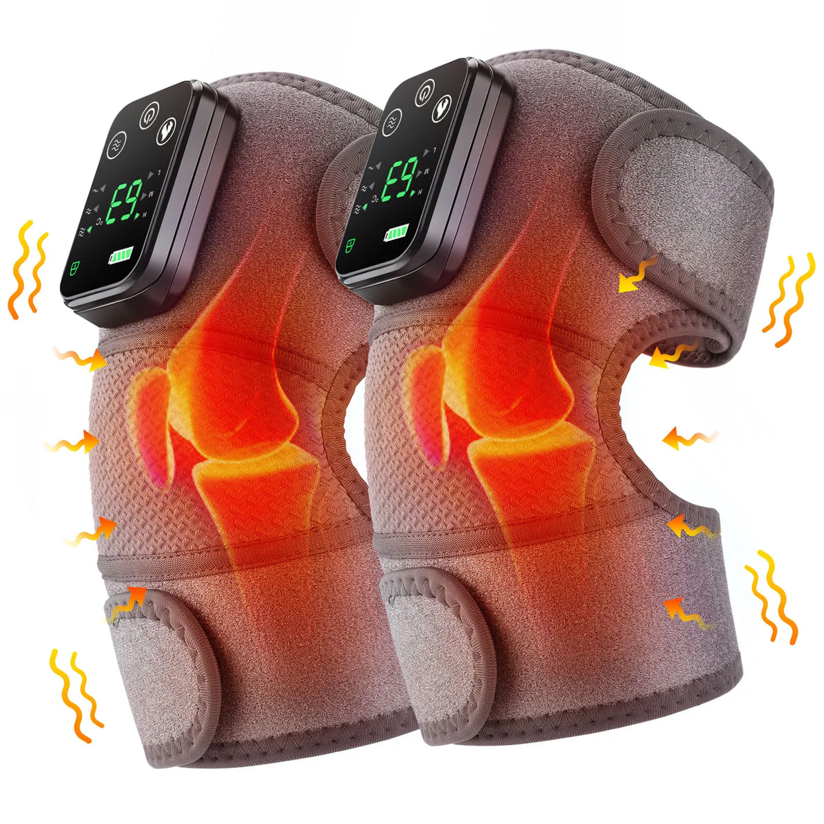 🔥💆 3-in-1 Heated Vibration Massage Pad | Knee, Shoulder & Elbow
