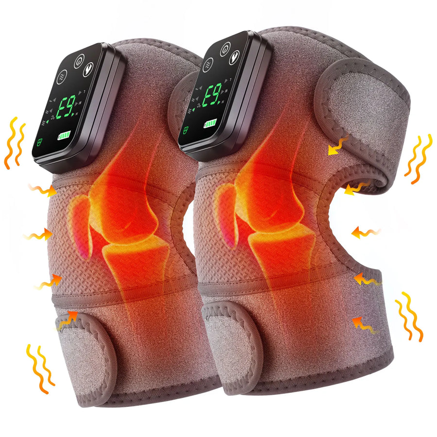 🔥💆 3-in-1 Heated Vibration Massage Pad | Knee, Shoulder & Elbow