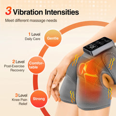🔥 3-in-1 Heated Knee Brace | Vibrating Joint Warmer ⚡