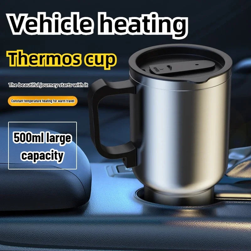 🚗⚡ 12V 450ml Car Kettle | Electric Heating Mug ☕🔥