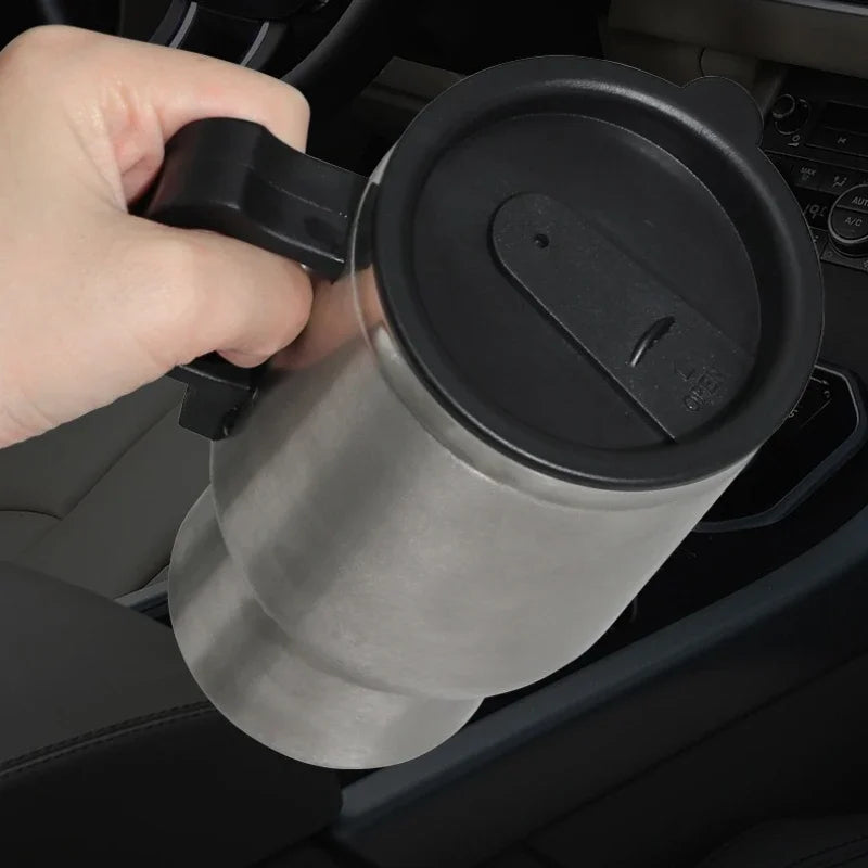 🚗⚡ 12V 450ml Car Kettle | Electric Heating Mug ☕🔥