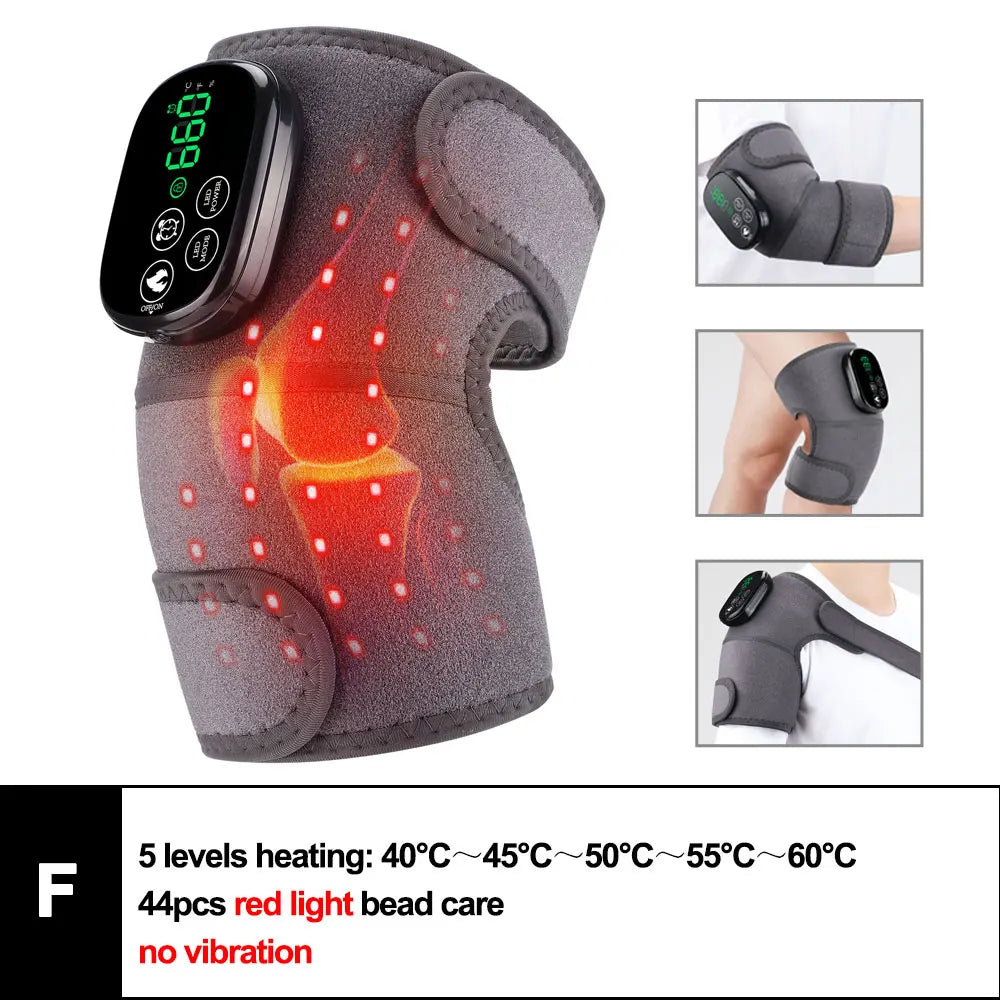 🔥💆 3-in-1 Heated Vibration Massage Pad | Knee, Shoulder & Elbow