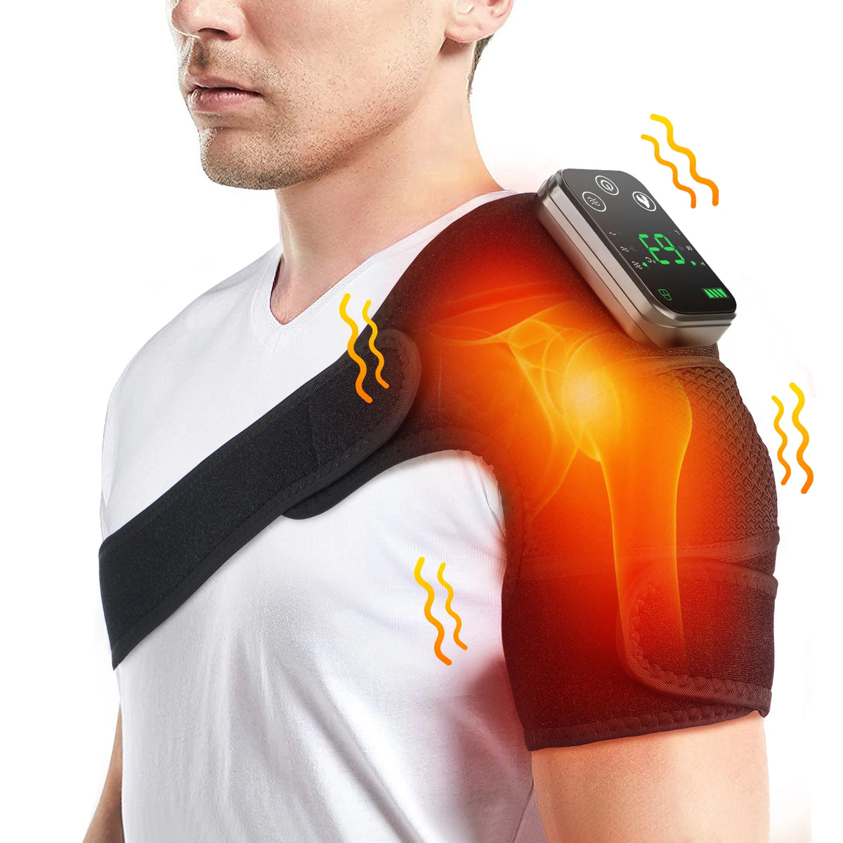 🔥💆 3-in-1 Heated Vibration Massage Pad | Knee, Shoulder & Elbow