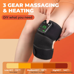 🔥💆 3-in-1 Heated Vibration Massage Pad | Knee, Shoulder & Elbow