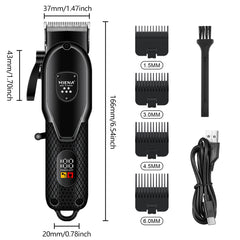 ✂️ Hiena Professional Hair Clipper | LCD Display & Electric Trimmer